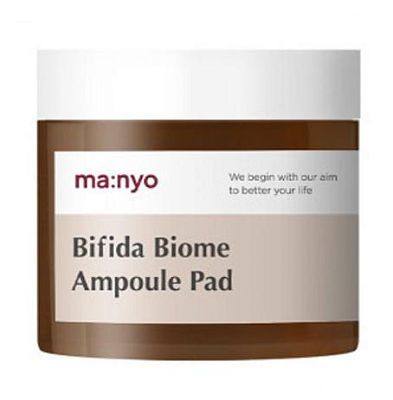Manyo Bifida Biome Ampoule Pad Отшелушивающие пэды с лизатами бифидобактериями 70шт